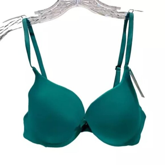 Simply Basic Women's 34A Gem Green Padded Underwired Support Everyday Wear NWT - Picture 1 of 10